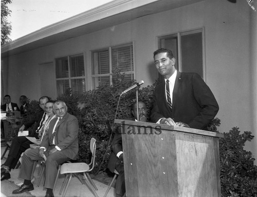 Award presented to school, Los Angeles, 1967