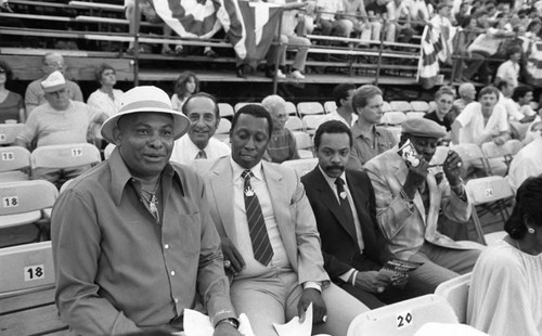 Men at Boxing Match, Las Vegas, 1983