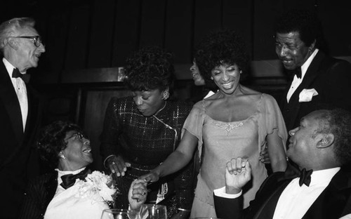 Roxie Roker, Ella Fitzgerald, Marla Gibbs, and John Mack, Los Angeles, 1984