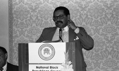 Melvin Bradley, National Black Republican Council, Los Angeles, 1982