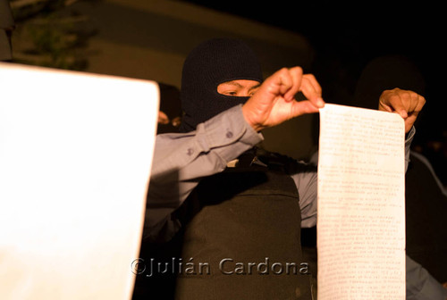 Police protest, Juárez, 2008