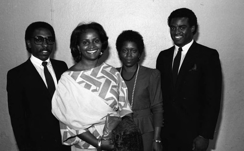 Couples posing together at the Esquire Boys Club, Los Angeles, 1984