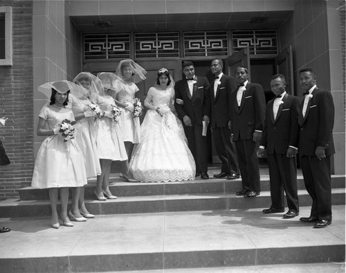 Rose Thomas' wedding, Los Angeles, 1963