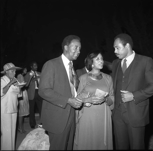 A Group of Men and Women at Event, Los Angeles, 1982