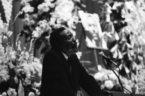 Marvin Gaye's Funeral Service, Los Angeles, 1984