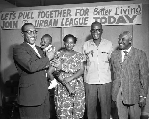 Reverend Brookins at the Urban League, Los Angeles, 1962