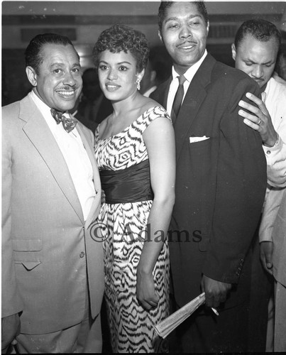 Men and women in group photo, Los Angeles, 1954