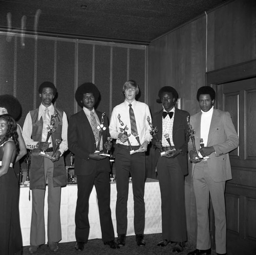 Young Men Hold Trophies, Los Angeles, 1973