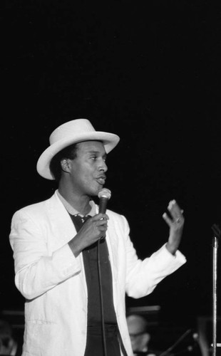 Paul Mooney performing at the Urban League's Whitney M. Young, Jr. Awards Dinner, Los Angeles, 1988