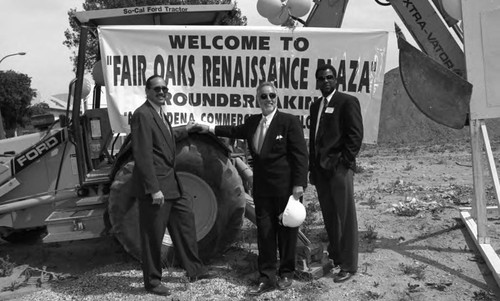 Fair Oaks Renaissance Plaza groundbreaking, Pasadena, California, 1997