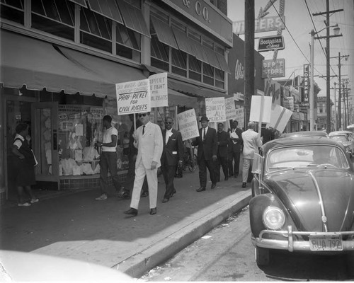 Protest with Dr. King, Los Angeles, 1960