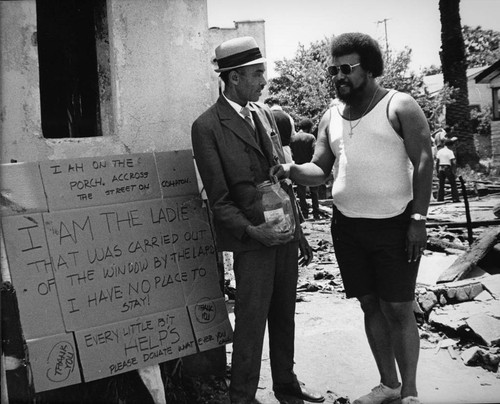 Symbionese Liberation Army crime scene, Los Angeles, 1974