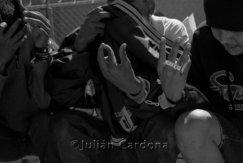 Gang members, Juárez, 2008