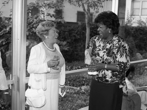 Two African American Women Laughing, Los Angeles, 1985