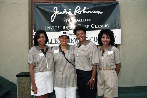 Women posing together during the Jackie Robinson Foundation Invitational Golf Classic, Los Angeles, 1994