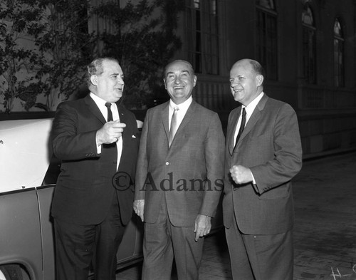 Three men, Los Angeles, 1964