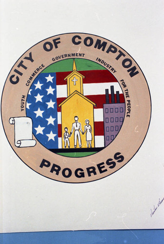 Compton City Seal, Compton, 1972