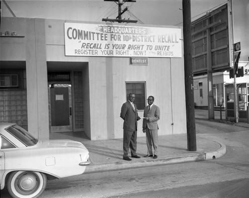 District Recall Headquarters, Los Angeles, 1962