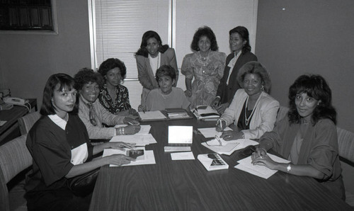 Charles Drew Medical Center group portrait, Los Angeles, 1989