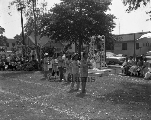 Children performing, Los Angeles, 1966