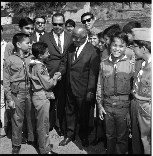 Ground breaking, Los Angeles, 1966