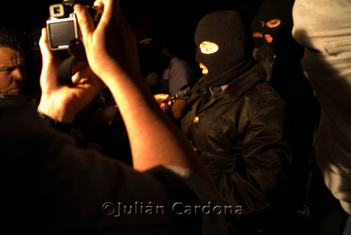 Police protest, Juárez, 2008