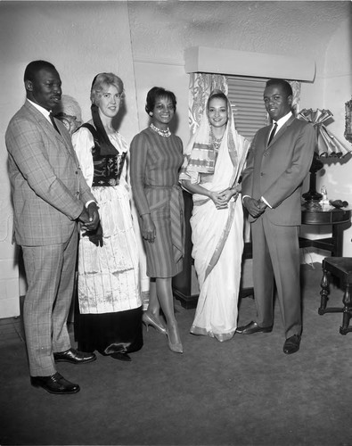 Models for Fashion Show, Los Angeles, 1962