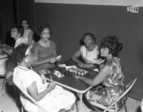 Playing cards, Los Angeles, 1964