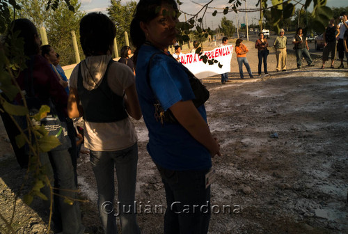 Anti-violence protest, Juárez, 2008