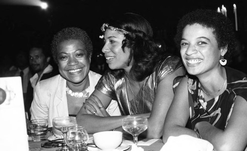 Testimonial to pioneer black historical achievement dinner at the Beverly Hilton, Los Angeles, 1981