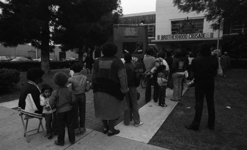 Brotherhood Crusade winter holiday event, Los Angeles, 1982