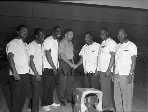 Bowling league, Los Angeles, 1962