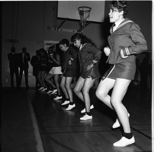 Basketball game, Los Angeles, 1967