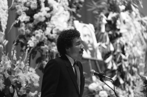 Marvin Gaye's Funeral Service, Los Angeles, 1984