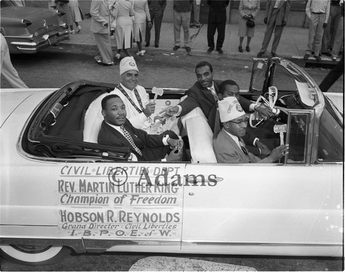 Dr. King Jr. and Hobson Reynolds, Los Angeles, 1961