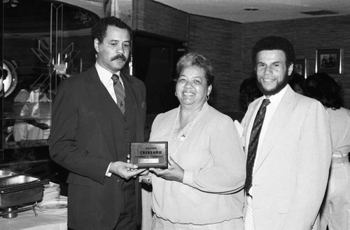 Crenshaw Chamber of Commerce award presentation, Los Angeles, 1986