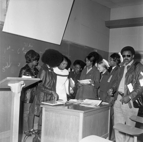 Career Day at Compton College, Los Angeles, 1971