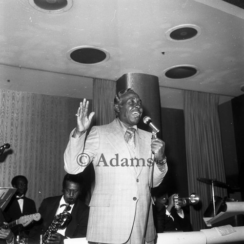 Blues singer Roy Milton, Los Angeles, 1975