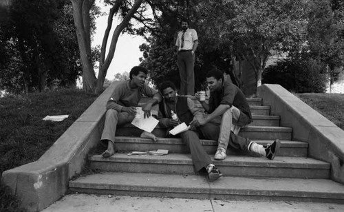 African American Teenagers on Steps, Los Angeles, 1981