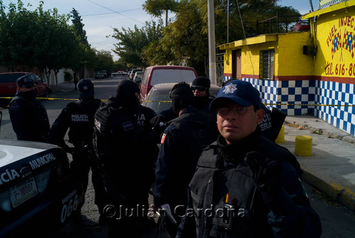 Rodriguez cime scene, Juárez, 2008