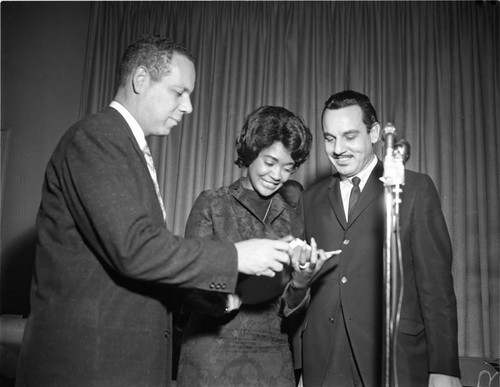 Johnny Otis and Nancy Wilson, Los Angeles, 1961