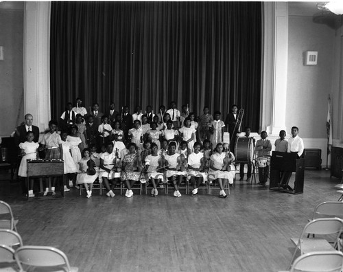 School band, Los Angeles, 1962