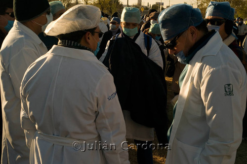 Medical demonstration, Juárez, 2008