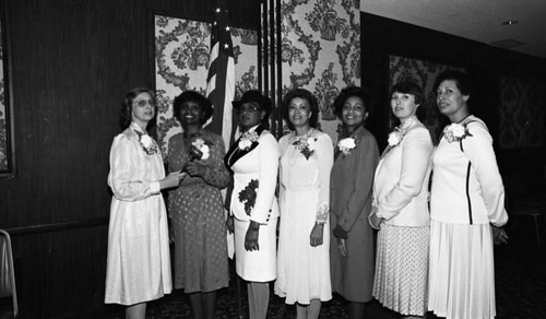 Business and Professional Women's Federation members group portrait, Los Angeles, 1983