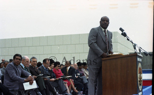 Hospital dedication, Los Angeles, 1972