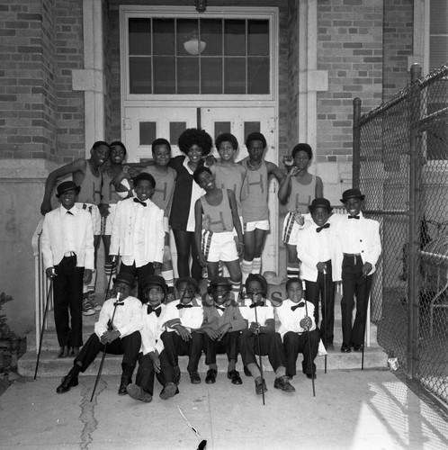 Young entertainers and athletes, Los Angeles, 1972