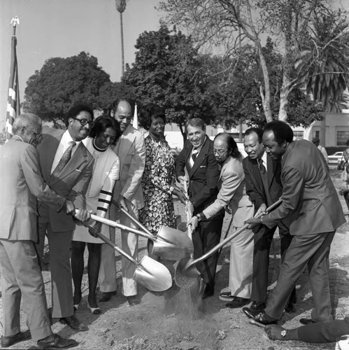 Willowbrook ground breaking ceremony, Los Angeles, 1983