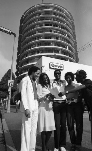 Capitol Recording Studio contest winners, Los Angeles, 1982