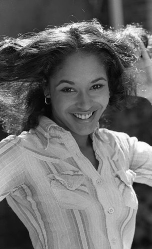 Young woman posing outdoors for a portrait, Los Angeles