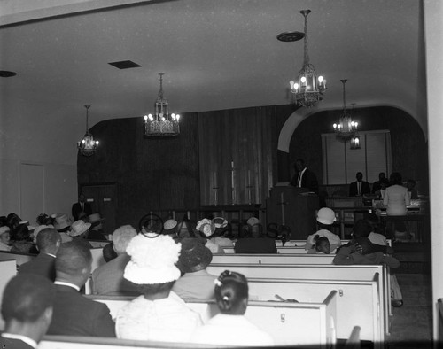 Church service, Los Angeles, 1965